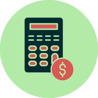 icono de vector de calculadora