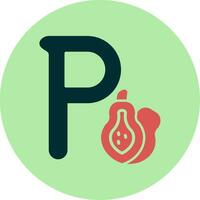 Small P Vector Icon