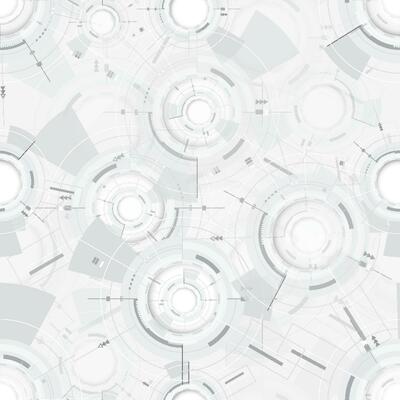 Seamless Pattern Grey white Abstract technology background with various technology elements Hi-tech communication concept innovation background