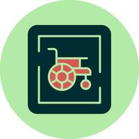 Wheelchair Sign Vector Icon