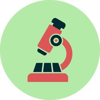 icono de vector de microscopio