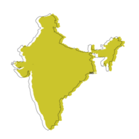 Map of India administrative regions. India map png