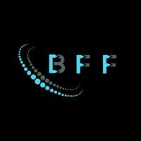 bff letra logo creativo diseño. bff único diseño. vector