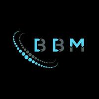 BBM letter logo creative design. BBM unique design. vector