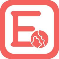 Capital E Vector Icon
