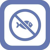 No Fishing Vector Icon