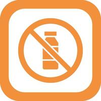 No Bottle Vector Icon