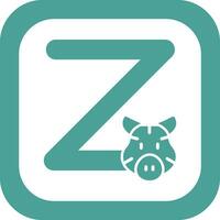 Capital Z Vector Icon