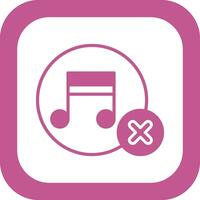 No Music Vector Icon