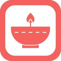 Oil Lamp Vector Icon