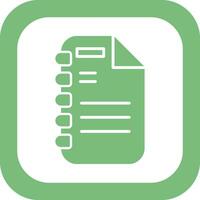 Note Page Vector Icon