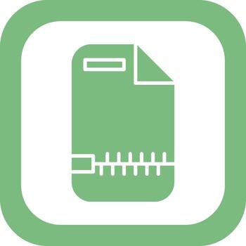 Zip File Vector Icon