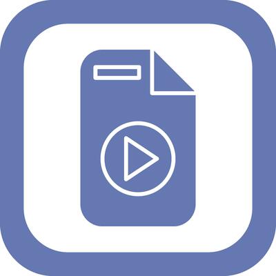 Video File Vector Icon