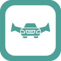 Flying Car Vector Icon