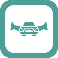 Flying Car Vector Icon