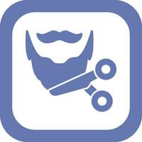 Beard Trimming Vector Icon