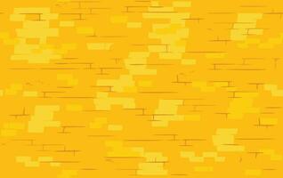 Hand Drawn Golden Cartoon Brick Wall, Seamless Texture. Simple Yellow Background for Games, Print, Textile and Outdoors vector