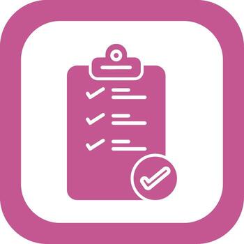 icono de vector de lista de verificación