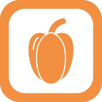 icono de vector de pimiento rojo