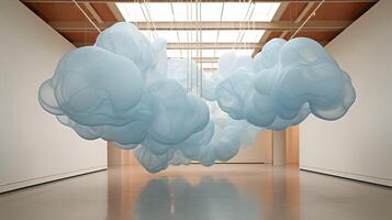 Clouds background wallpaper, colorful sky design, photo