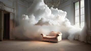 Clouds background wallpaper, colorful sky design, photo