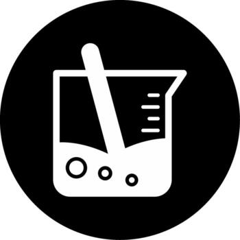 icono de vector de vaso de precipitados