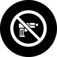 No Weapons Vector Icon