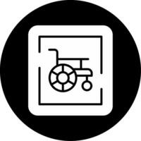 Wheelchair Sign Vector Icon