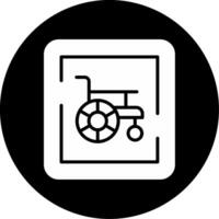 Wheelchair Sign Vector Icon