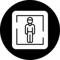 Male Toilet Sign Vector Icon