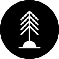 icono de vector de árbol de pino