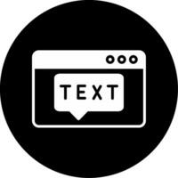 Text Vector Icon