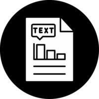 icono de vector de texto