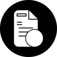 icono de vector de documento