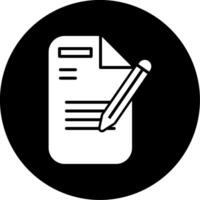 icono de vector de documento