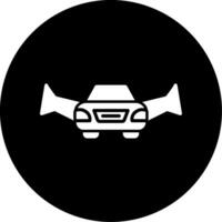 Flying Car Vector Icon