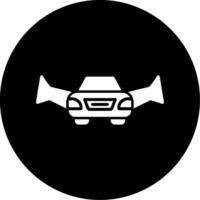 icono de vector de coche volador