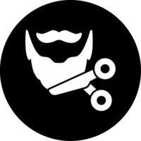 icono de vector de recorte de barba