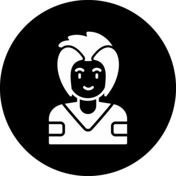 icono de vector de mujer