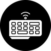 icono de vector de teclado inalámbrico