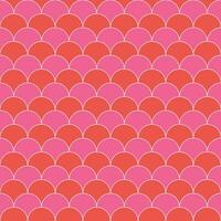 Pink and red fish scales pattern. fish scales pattern. Decorative elements, clothing, paper wrapping, bathroom tiles, wall tiles, backdrop, background. vector