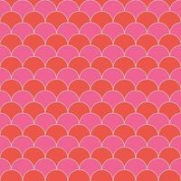 Pink and red fish scales pattern. fish scales pattern. Decorative elements, clothing, paper wrapping, bathroom tiles, wall tiles, backdrop, background. vector