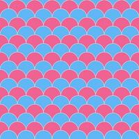 Pink and blue fish scales pattern. fish scales pattern. Decorative elements, clothing, paper wrapping, bathroom tiles, wall tiles, backdrop, background. vector