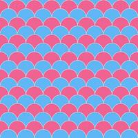 Pink and blue fish scales pattern. fish scales pattern. Decorative elements, clothing, paper wrapping, bathroom tiles, wall tiles, backdrop, background. vector