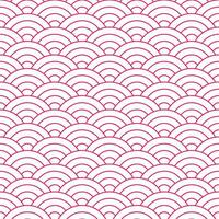 Pink Japanese wave pattern background. Japanese pattern vector. Waves background illustration. for clothing, wrapping paper, backdrop, background, gift card. vector