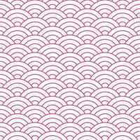 Pink Japanese wave pattern background. Japanese pattern vector. Waves background illustration. for clothing, wrapping paper, backdrop, background, gift card. vector