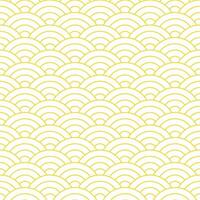 Yellow Japanese wave pattern background. Japanese pattern vector. Waves background illustration. for clothing, wrapping paper, backdrop, background, gift card. vector
