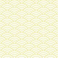 Yellow Japanese wave pattern background. Japanese pattern vector. Waves background illustration. for clothing, wrapping paper, backdrop, background, gift card. vector