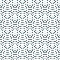 Navy blue Japanese wave pattern background. Japanese pattern vector. Waves background illustration. for clothing, wrapping paper, backdrop, background, gift card. vector