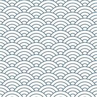 Navy blue Japanese wave pattern background. Japanese pattern vector. Waves background illustration. for clothing, wrapping paper, backdrop, background, gift card. vector